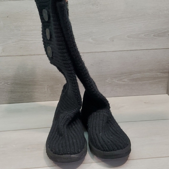 Ugg Australia Women Classic Tall Sweater Cardi Knit boots shoes sz 8 - Picture 3 of 13
